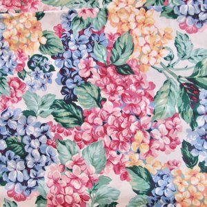 (2) Vintage Westpoint Stevens Floral Blue Pink Yellow Hydrangea Pillowcases